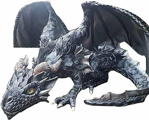 Big Squatting Dragon Sculpture Statue Outdoor Crafts Ornaments