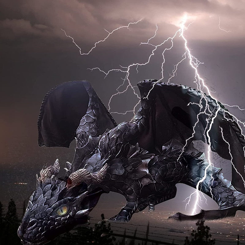 Big Squatting Dragon Sculpture Statue Outdoor Crafts Ornaments