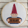 Angry Gnome Counted Cross Stitch DIY KIT Intermediate